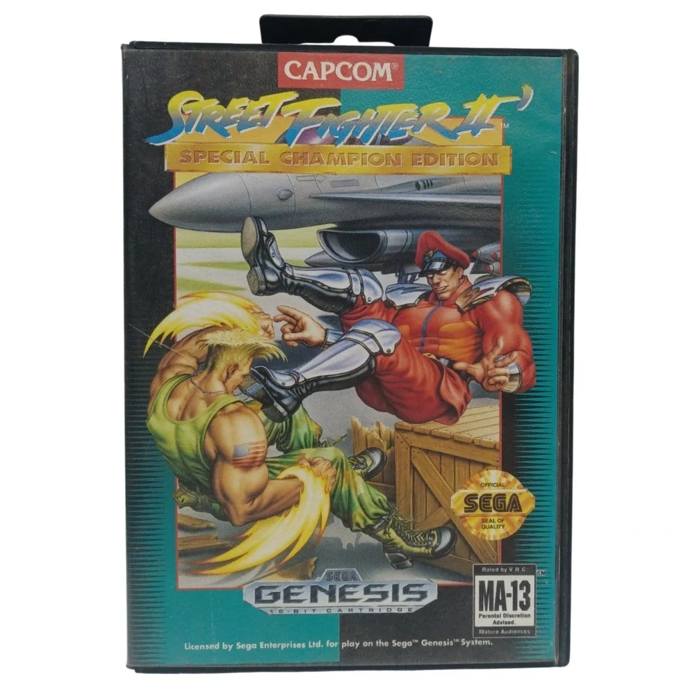 VTG Sega Genesis Video Game Street Fighter II Special Champion Edition CIB‎